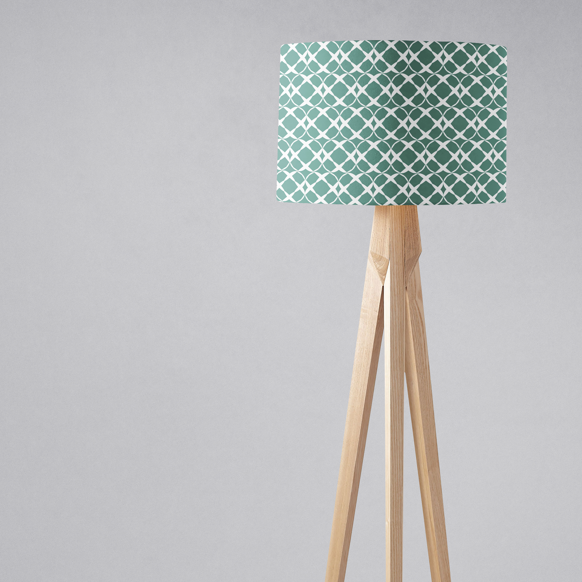 Green Geometric Lampshade – Ceiling & Table Compatible