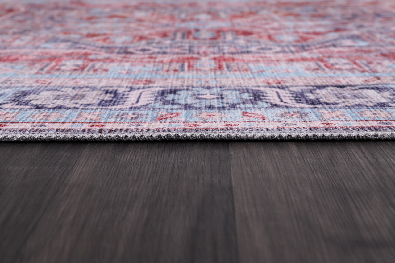 Netline Home Rugs Depot Bohemian Grey Striped Washable Rug Design K1