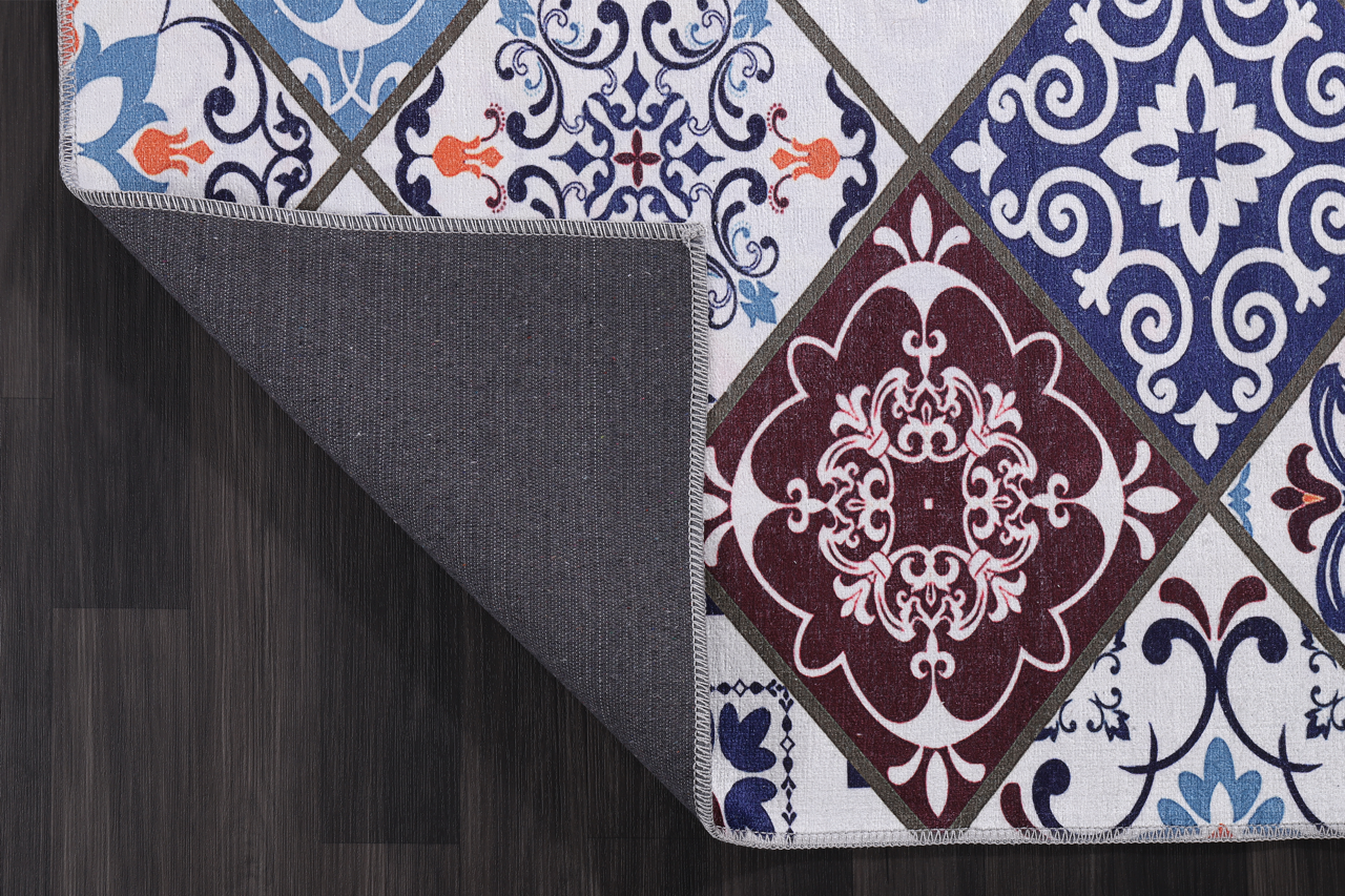 Netline Home Rugs Depot Modern Beige Floral Washable Rug Design 4002