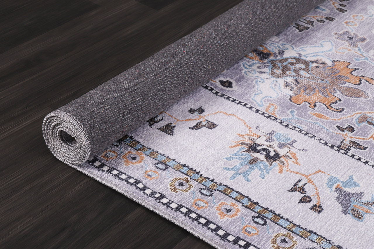 Netline Home Rugs Depot Kilim Red Medallion Washable Rug Design LD0015