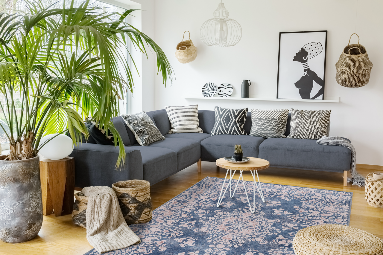 Netline Home Rugs Depot Modern Beige Floral Washable Rug Design R3