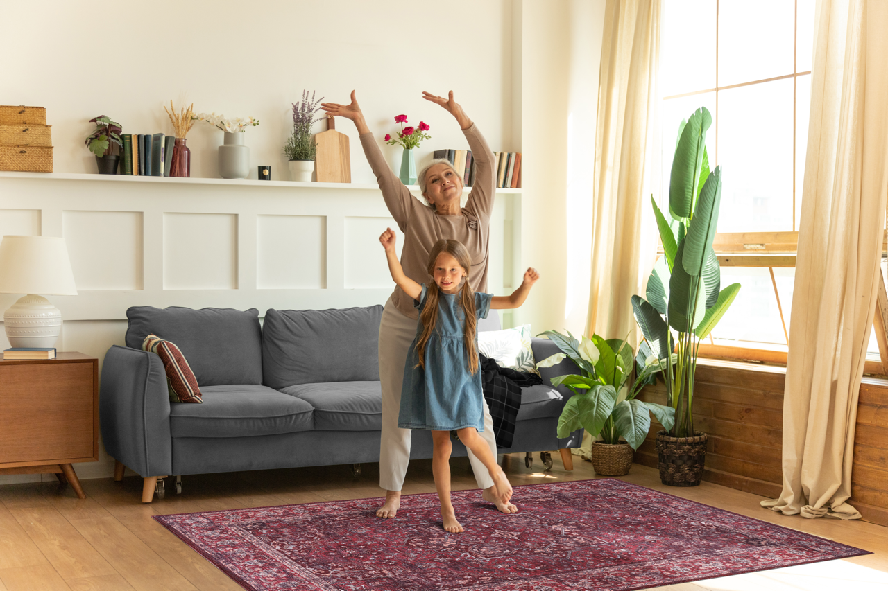 Netline Home Rugs Depot Tribal Multicolor Geometric Washable Rug Design 1310