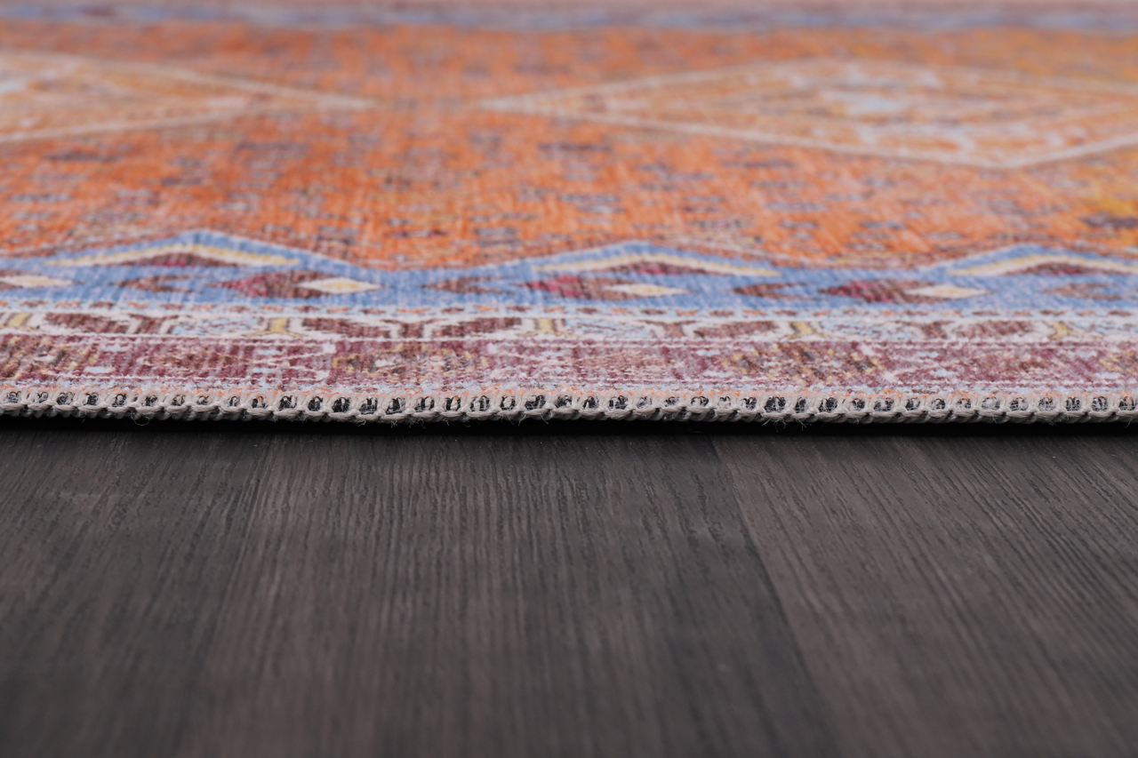 Netline Home Rugs Depot Tribal Multicolor Geometric Washable Rug Design R1