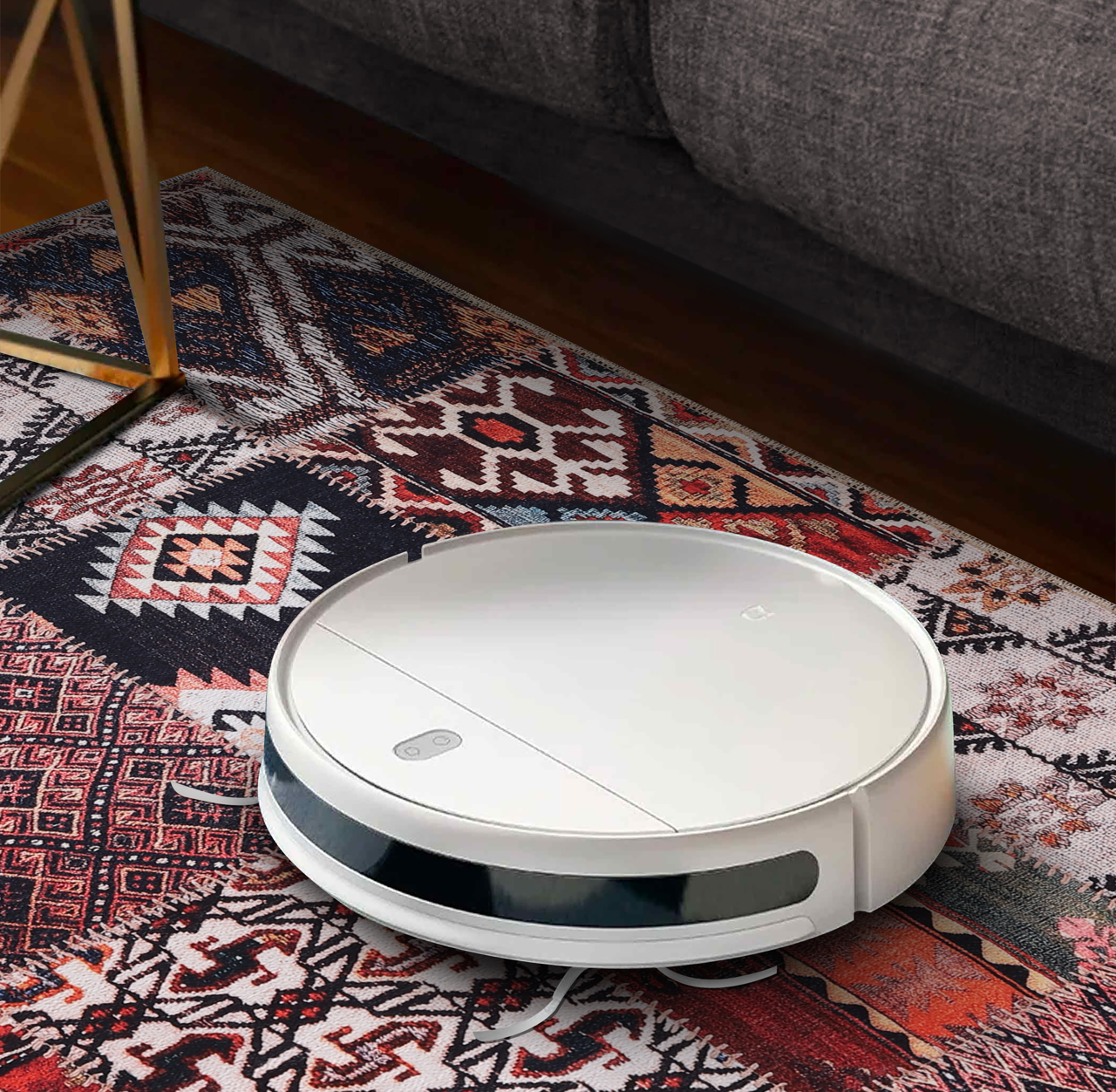 Netline Home Rugs Depot Kilim Red Medallion Patchwork Washable Rug Design 1306