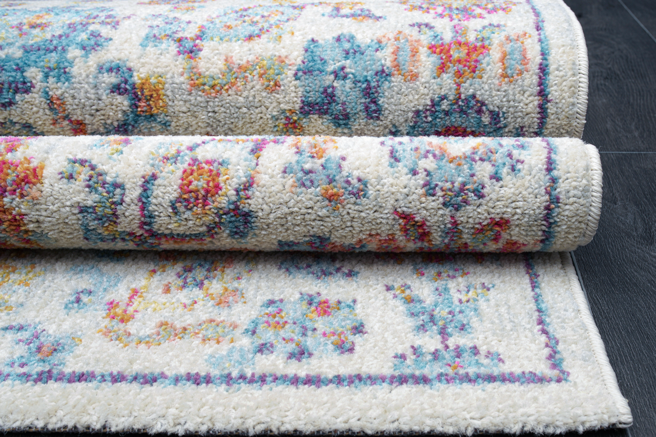 Vintage Area Rug 7660 – Ivory Multicolor Classic