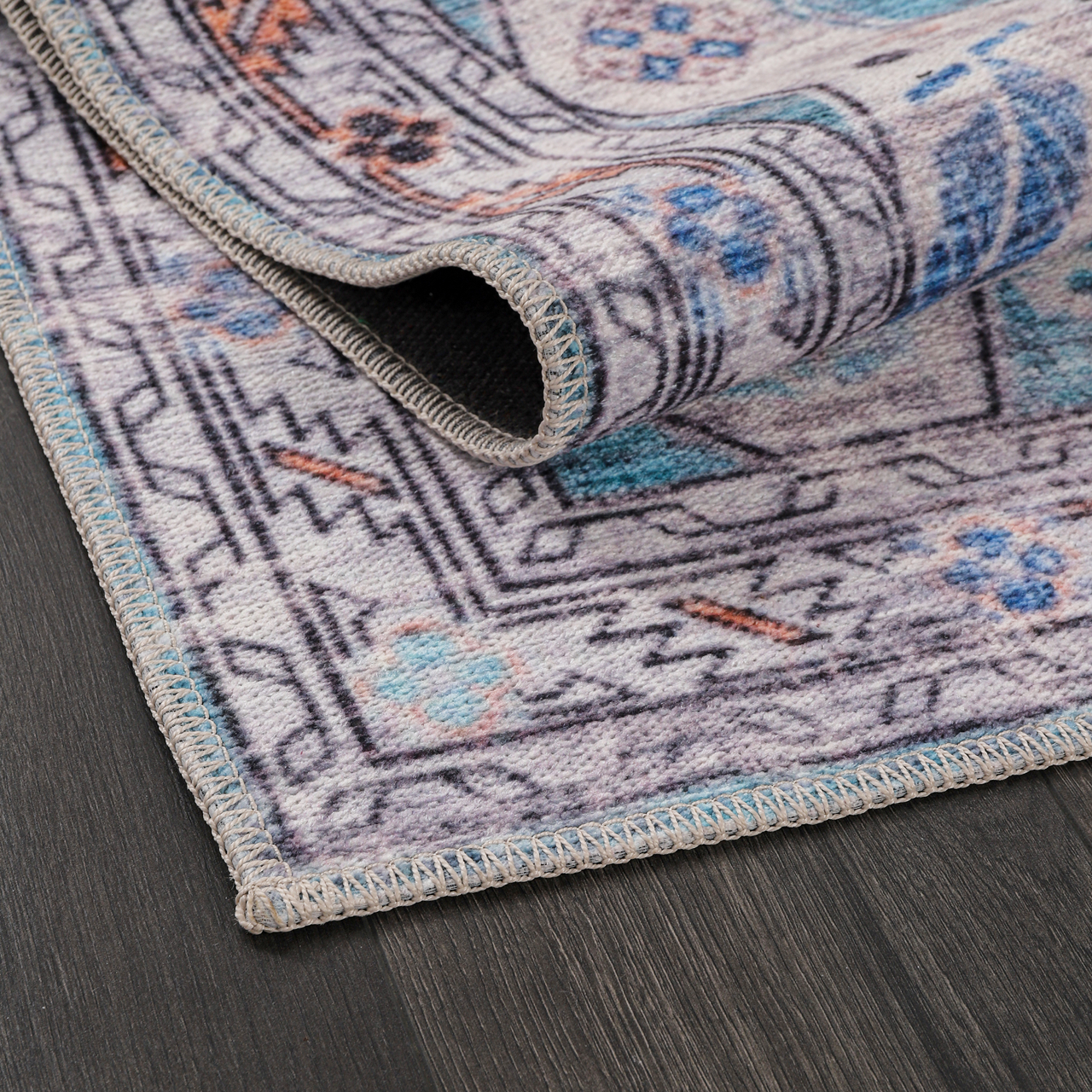 Netline Home Rugs Depot Ð Kilim Red Medallion Washable Rug Ð Design NL1015