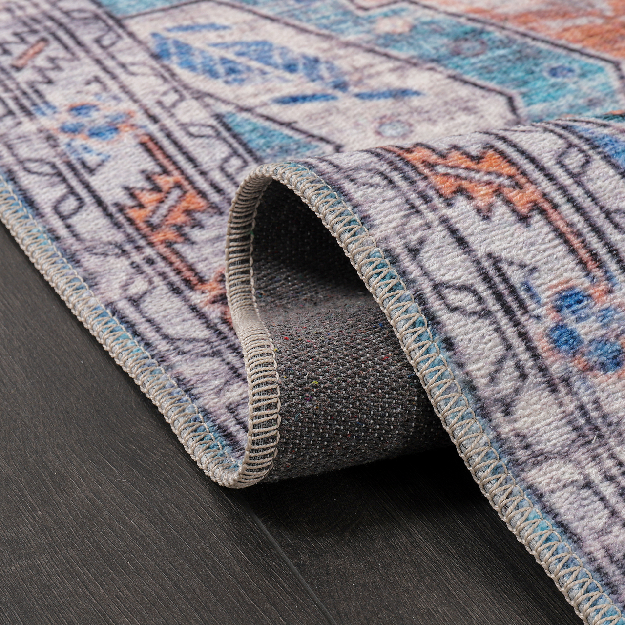 Netline Home Rugs Depot Ð Kilim Red Medallion Washable Rug Ð Design NL1015