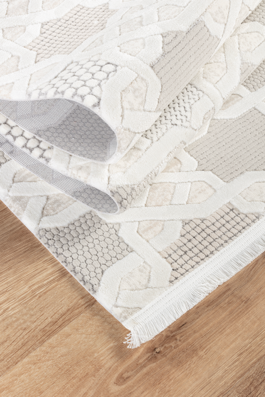 Netline Home Rugs Depot Modern Boyut Area Rug – Polypropylene and Polyester, Non‑Shed, Easy‑Clean