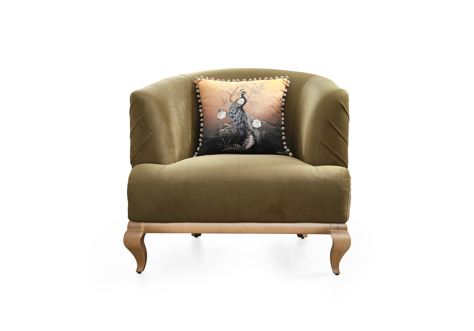 Netline Home Interior Palermo armchair with plush upholstery and modern design, perfect for comfortable accent seating.
