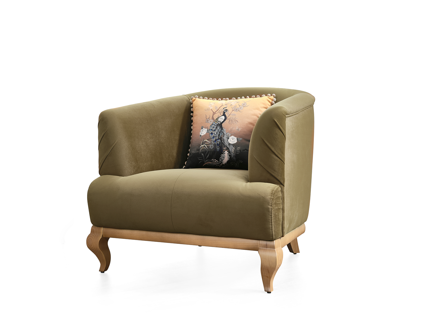 Netline Home Interior Palermo armchair with plush cushions and stylish design, perfect for comfortable accent seating.
