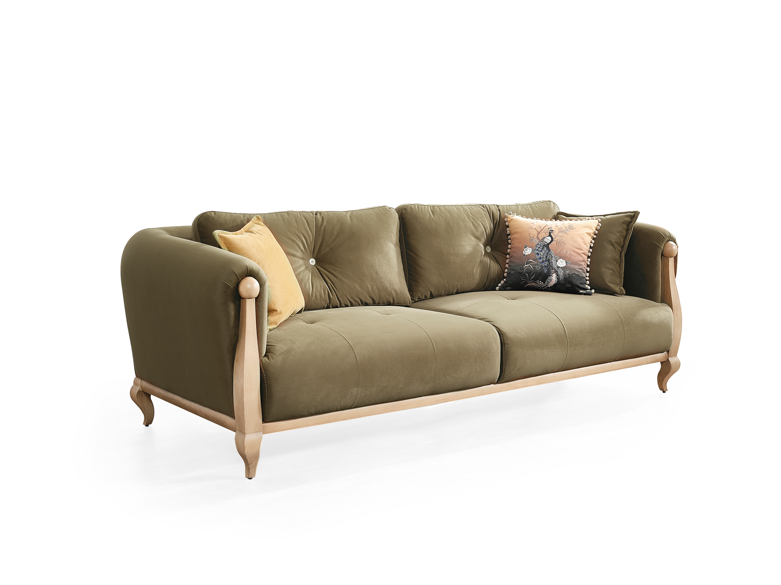 Netline Home Interior Palermo 3 Seater Sofa with plush cushions and modern design for stylish everyday comfort.