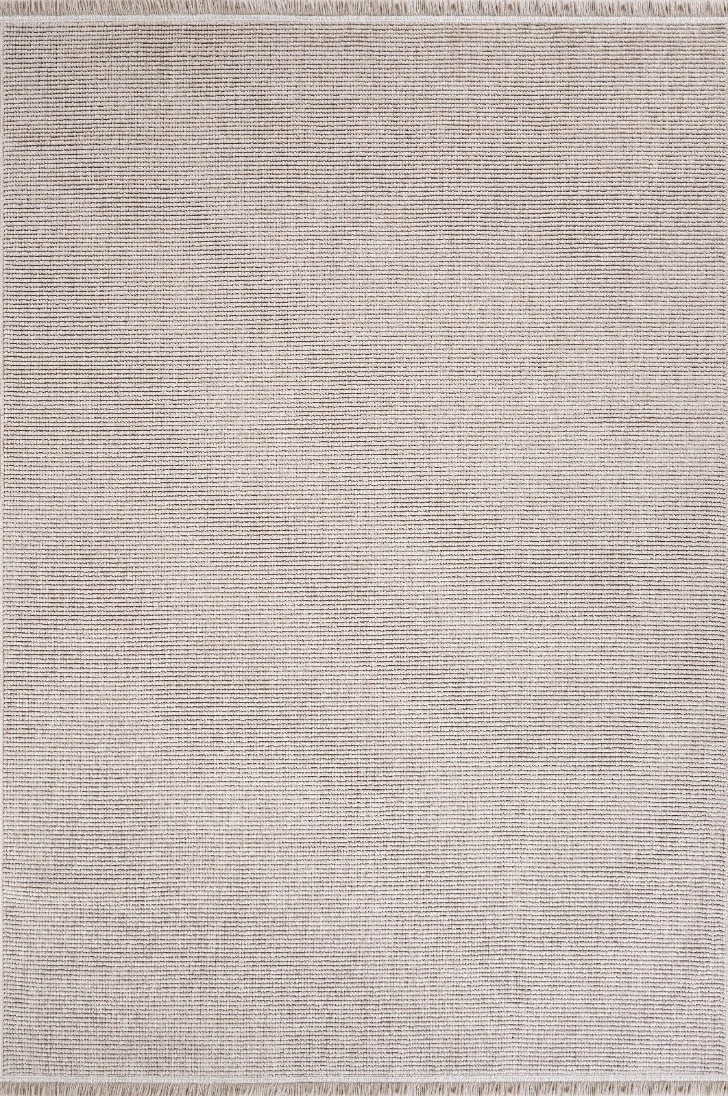 Tapis Netline Home Rugs Depot Ecoloop EC001 blanc moderne – 100 % polyester, ne peluche pas, facile à nettoyer, durable | Chambre, bureau, chambre d'enfant, entrée