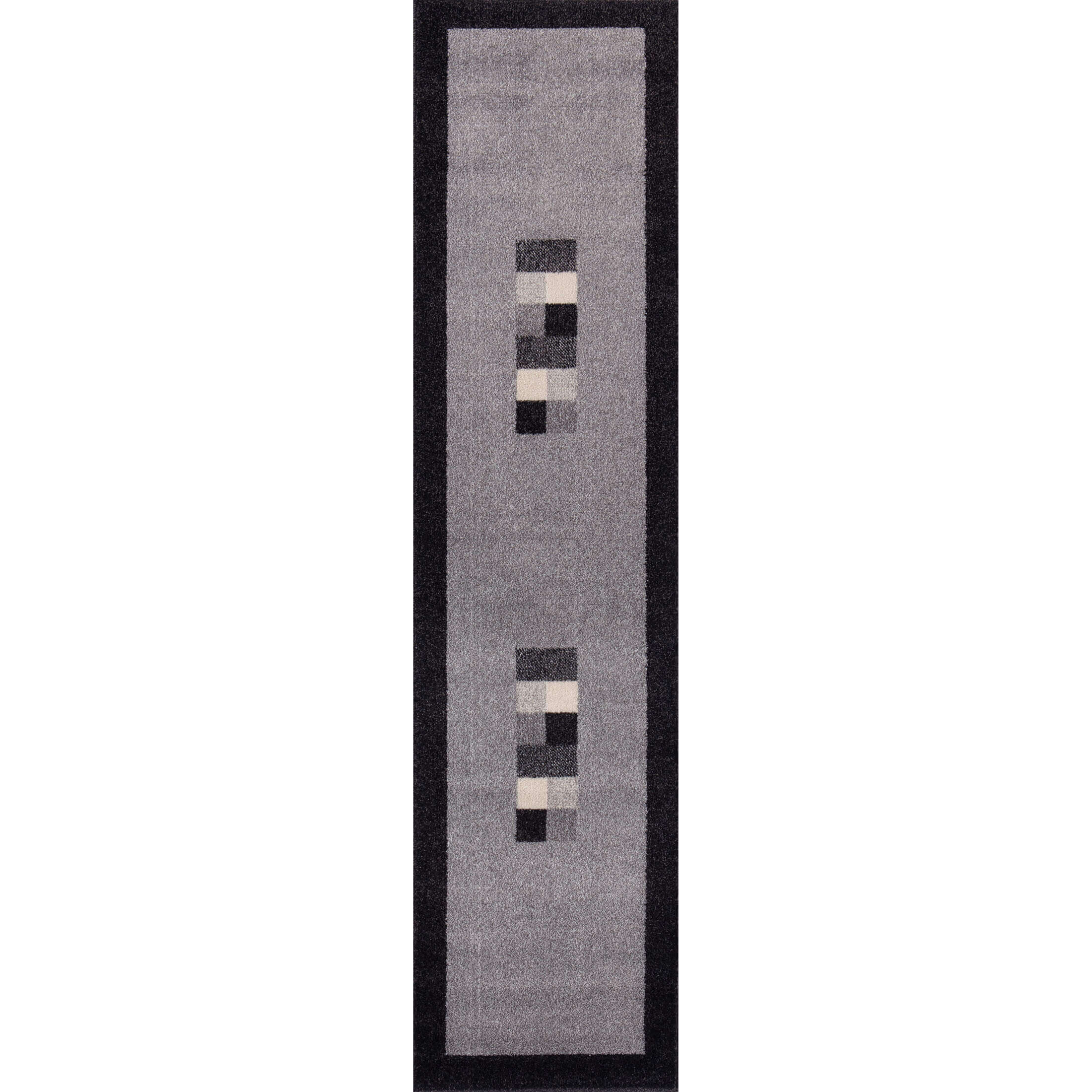 Ephesus Grey Black Rug | 7439GB