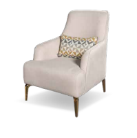 Netline Home Interior Elit Armchair with plush fabric and modern design, perfect for comfortable accent seating in living rooms.