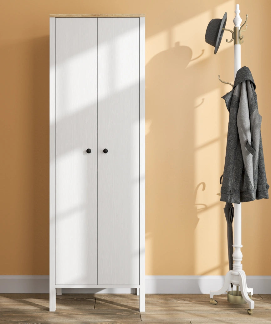 Melina White Wood Shoe Cabinet - White Wood Shoe Cabinet Made in Turkey to Order for UK Hallway Interiors - White Wood shoe cabinet by Netline Home Interior