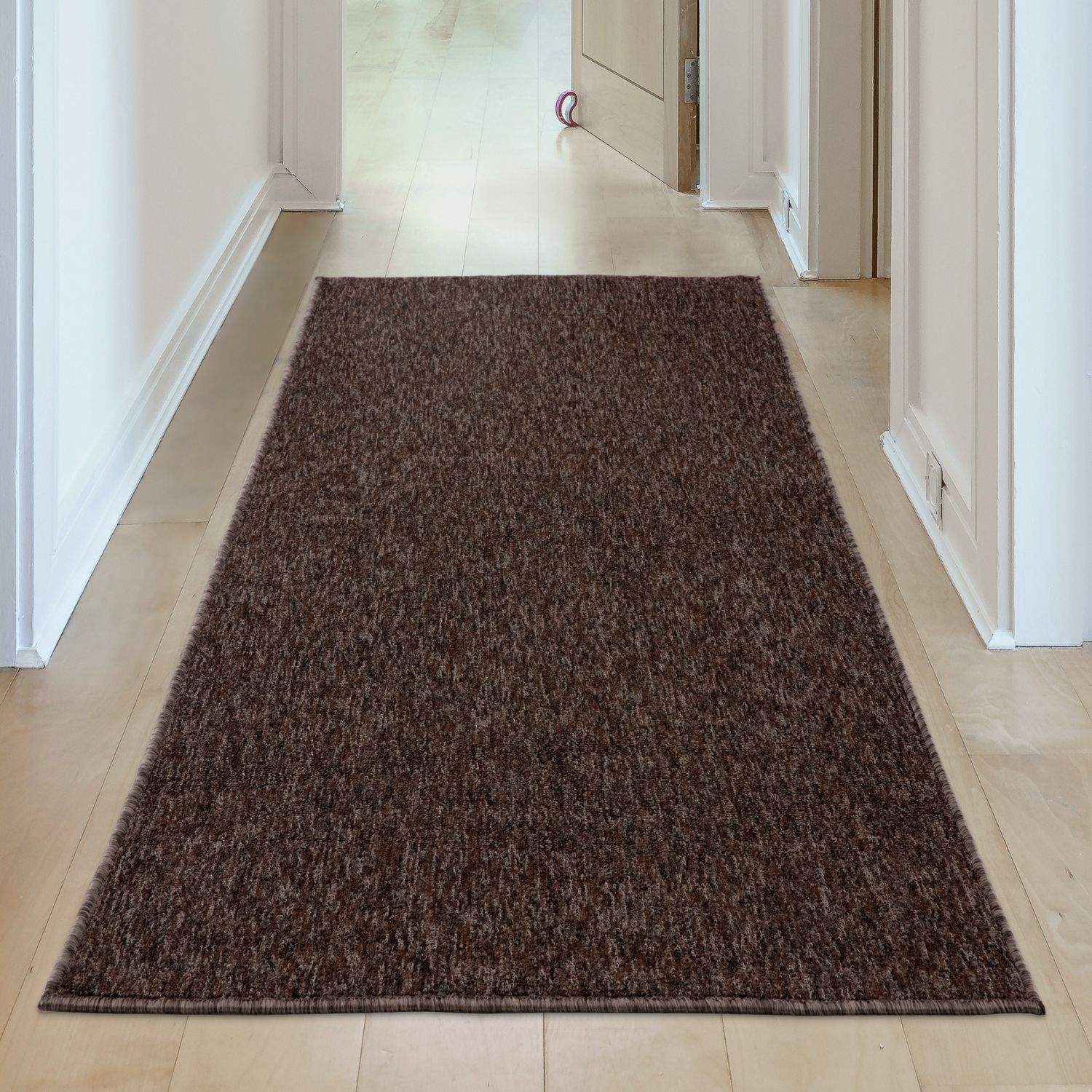 Flex Brown Low Pile Solid Rug