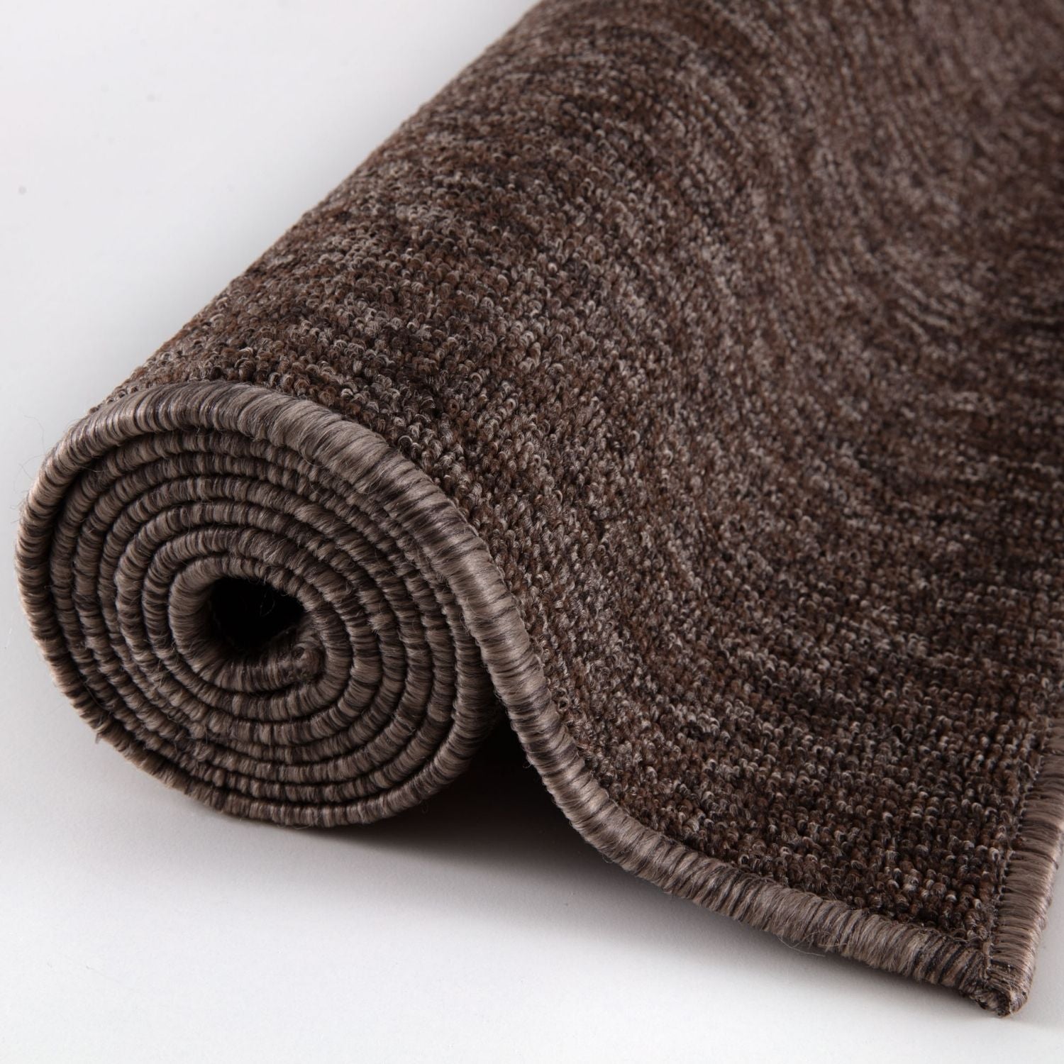 Flex Brown Low Pile Solid Rug
