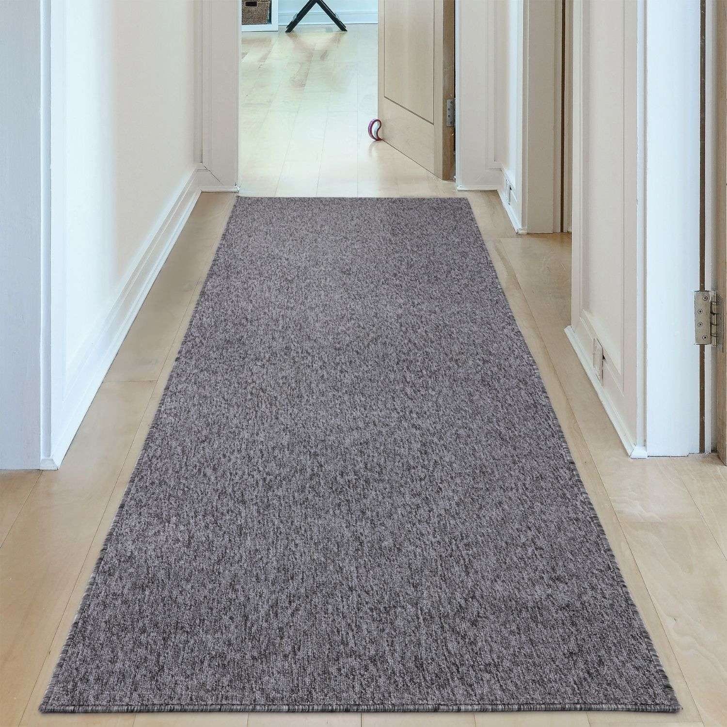 Flex Grey Low Pile Solid Rug
