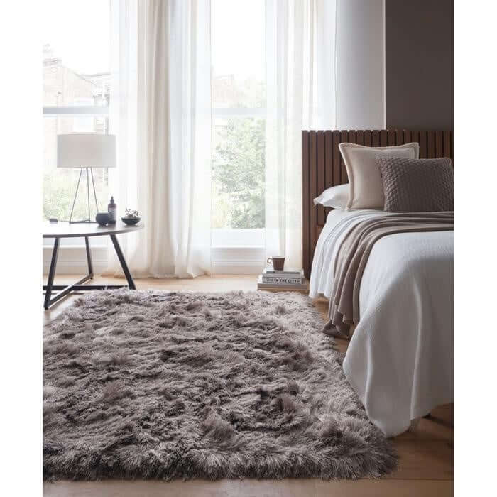 Glamour Shaggy Rug Plain Design