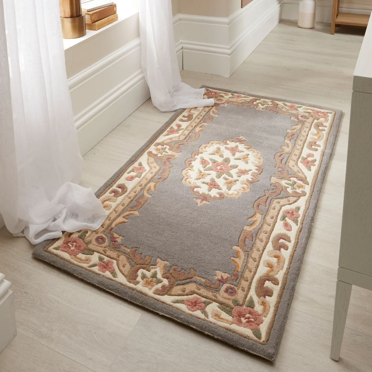 Shensi Grey Medallion Rug