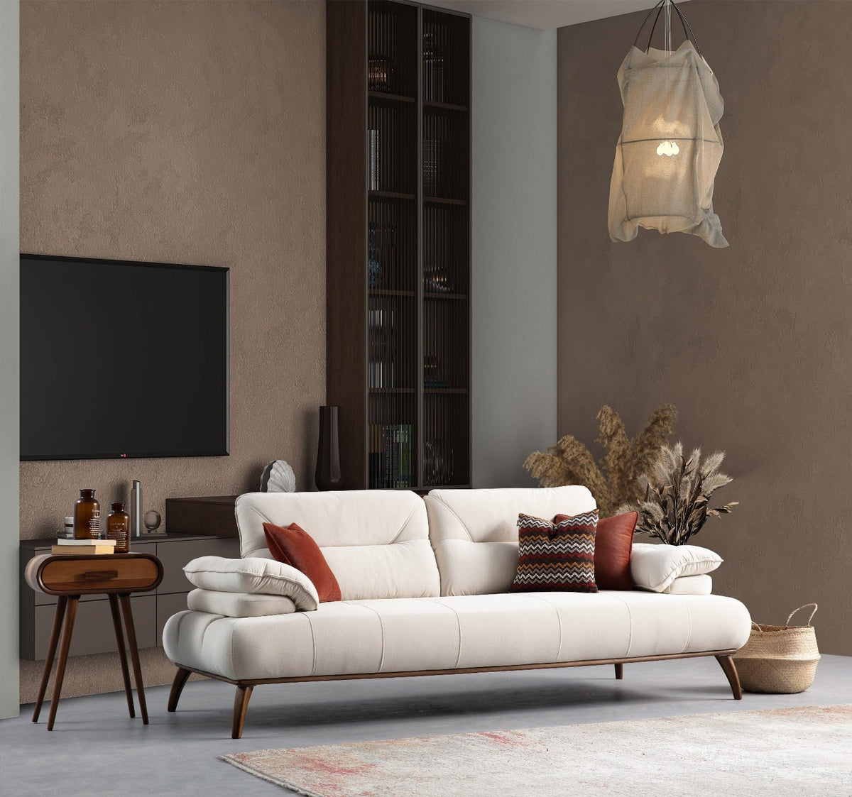 Latte 3 Seater Sofa by Netline Interiors
