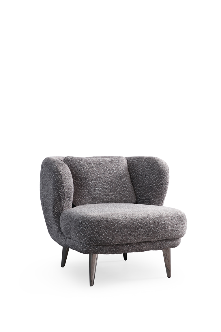 Netline Home Interior Santoni armchair with plush upholstery, stylish design, and comfortable seating for modern living spaces.