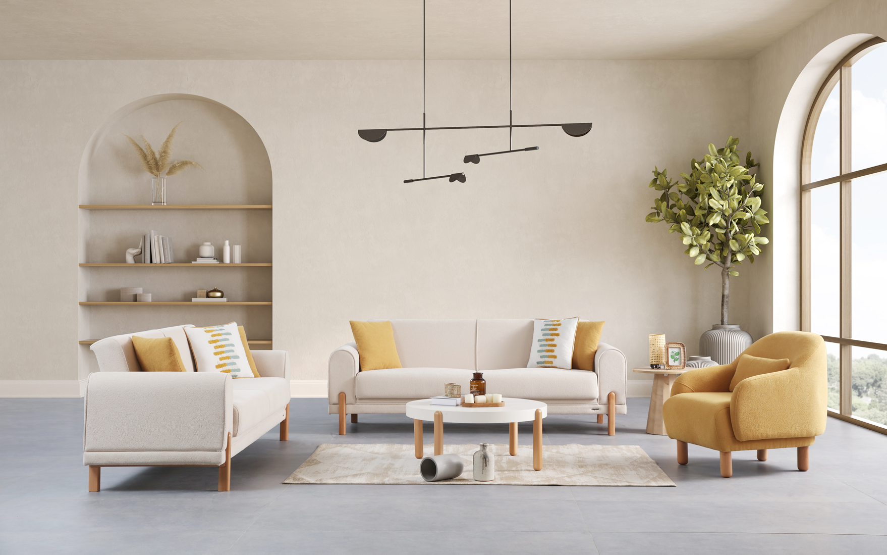 Porto Sofa Set by Netline Interiors