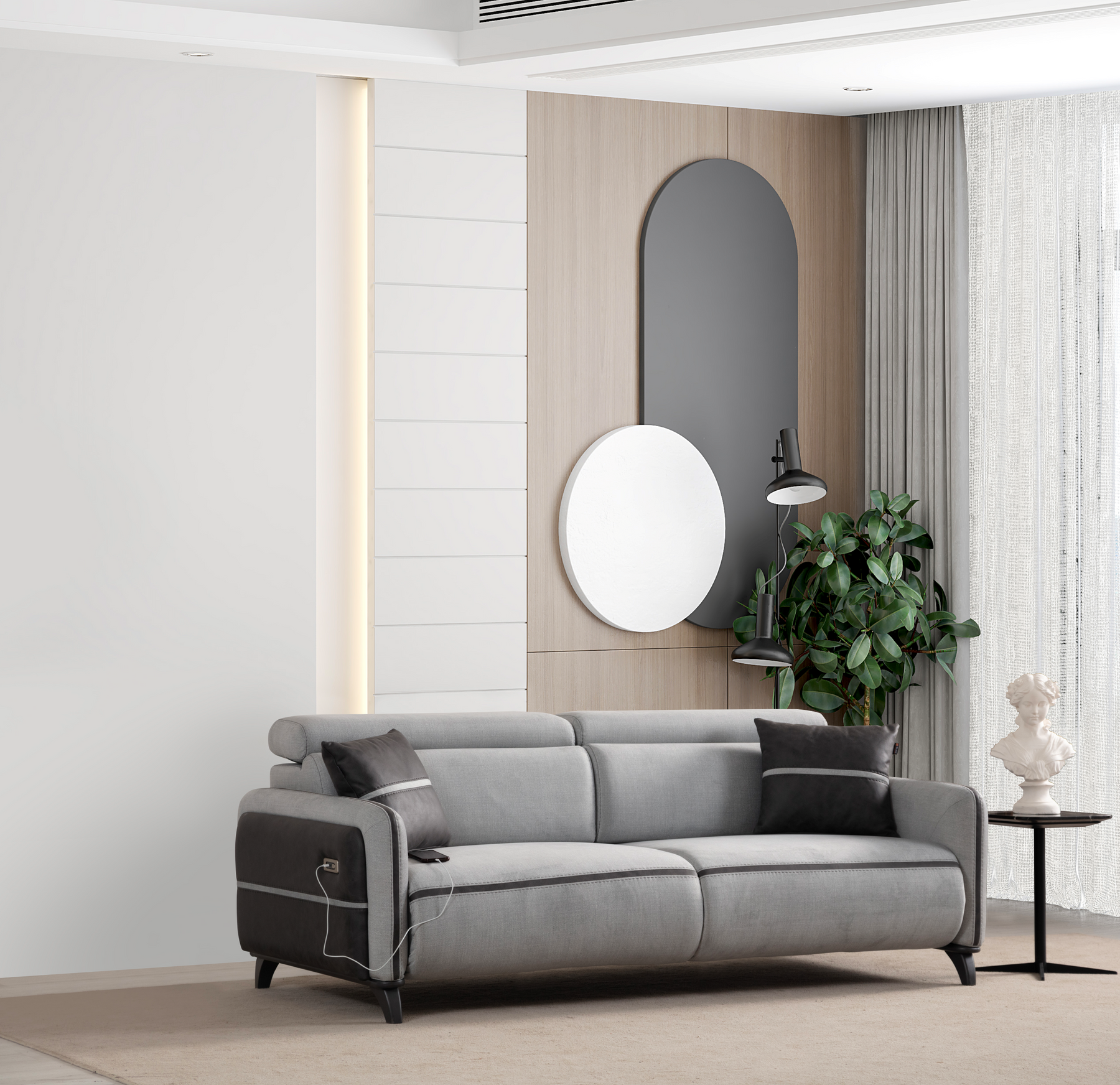 Delhi Recliner 3 Seater Sofa by Netline Interiors