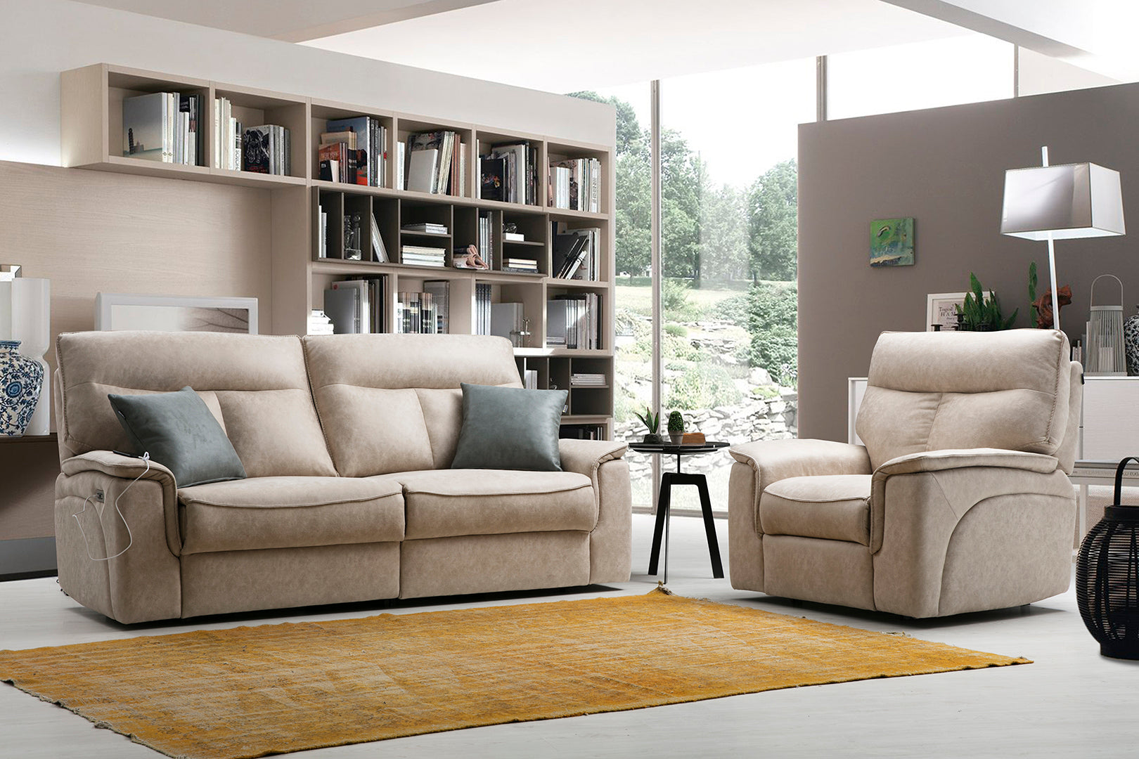Netline Home Interior Gala recliner sofa set with plush cushions and modern design for relaxed everyday comfort.
