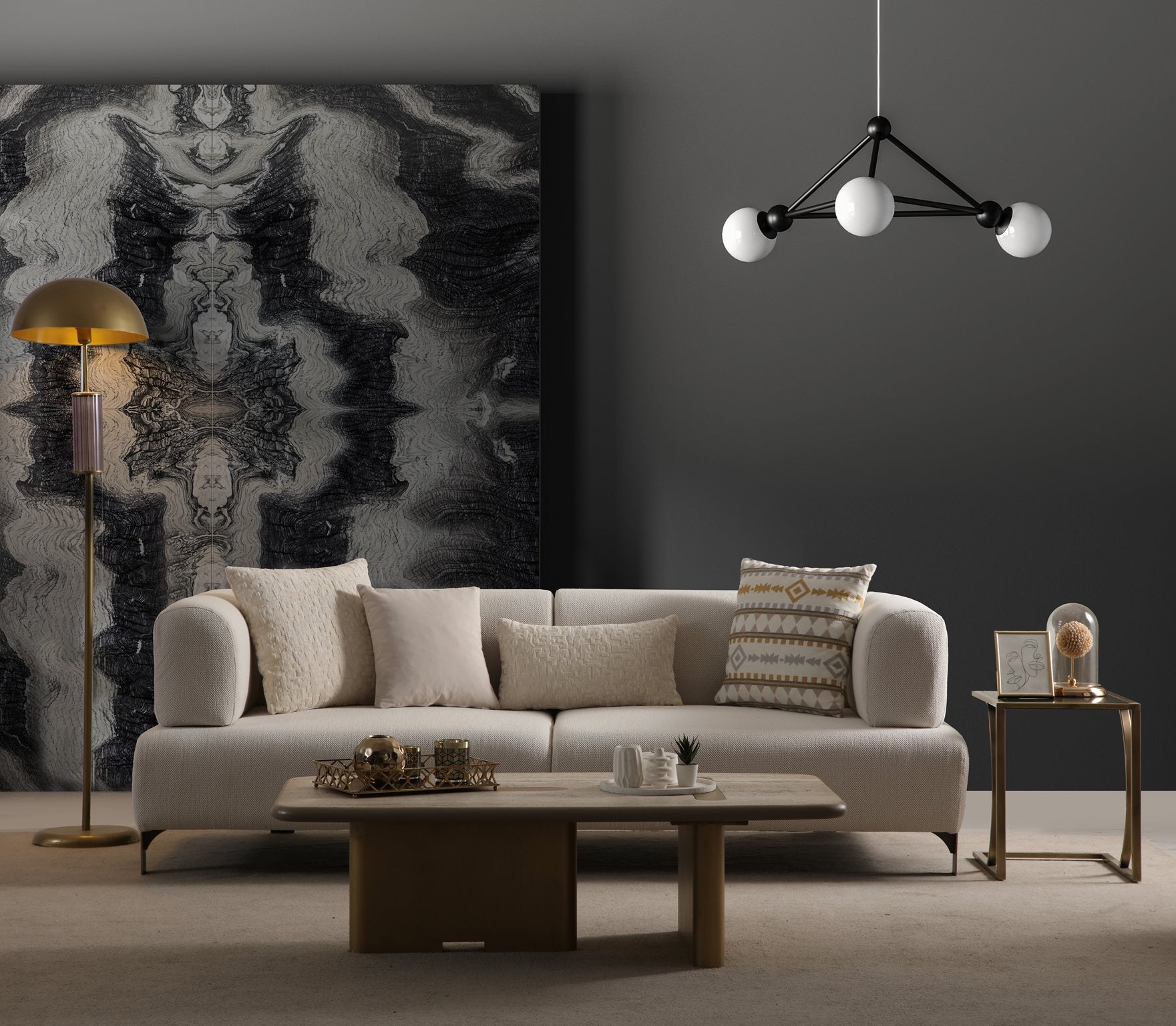 Netline Home Cratos Antique 3-Seater Sofa Bed