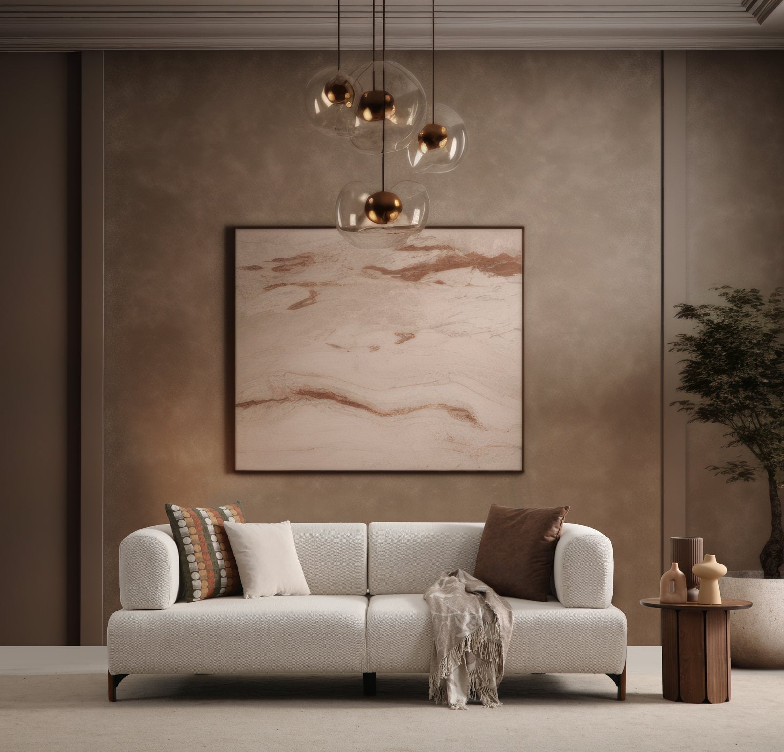 Netline Home Cratos wood 3-seater sofa bed