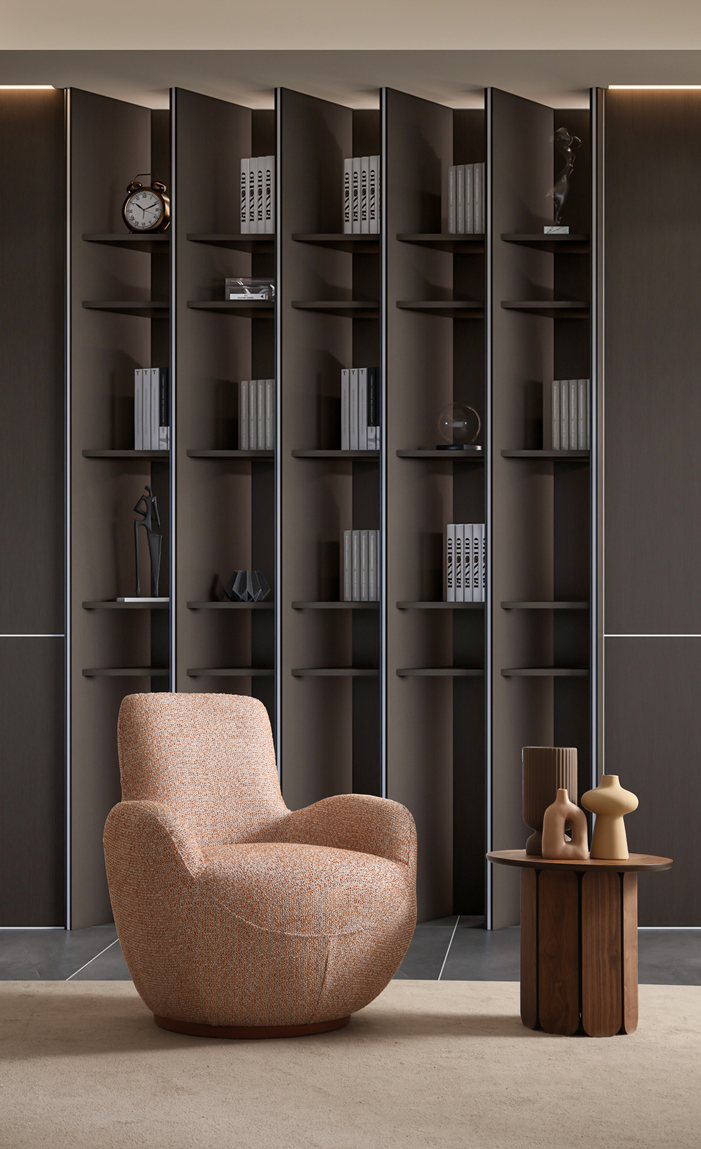 Comfortable Mabel armchair by Netline Home Interior, featuring plush upholstery and stylish accent design for cozy living spaces.