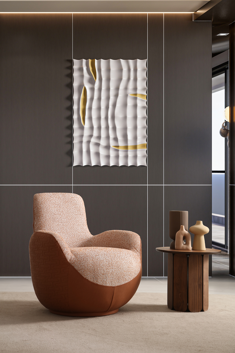 Netline Home Interior Mabel armchair with plush cushioning and stylish design, perfect for comfortable accent seating.