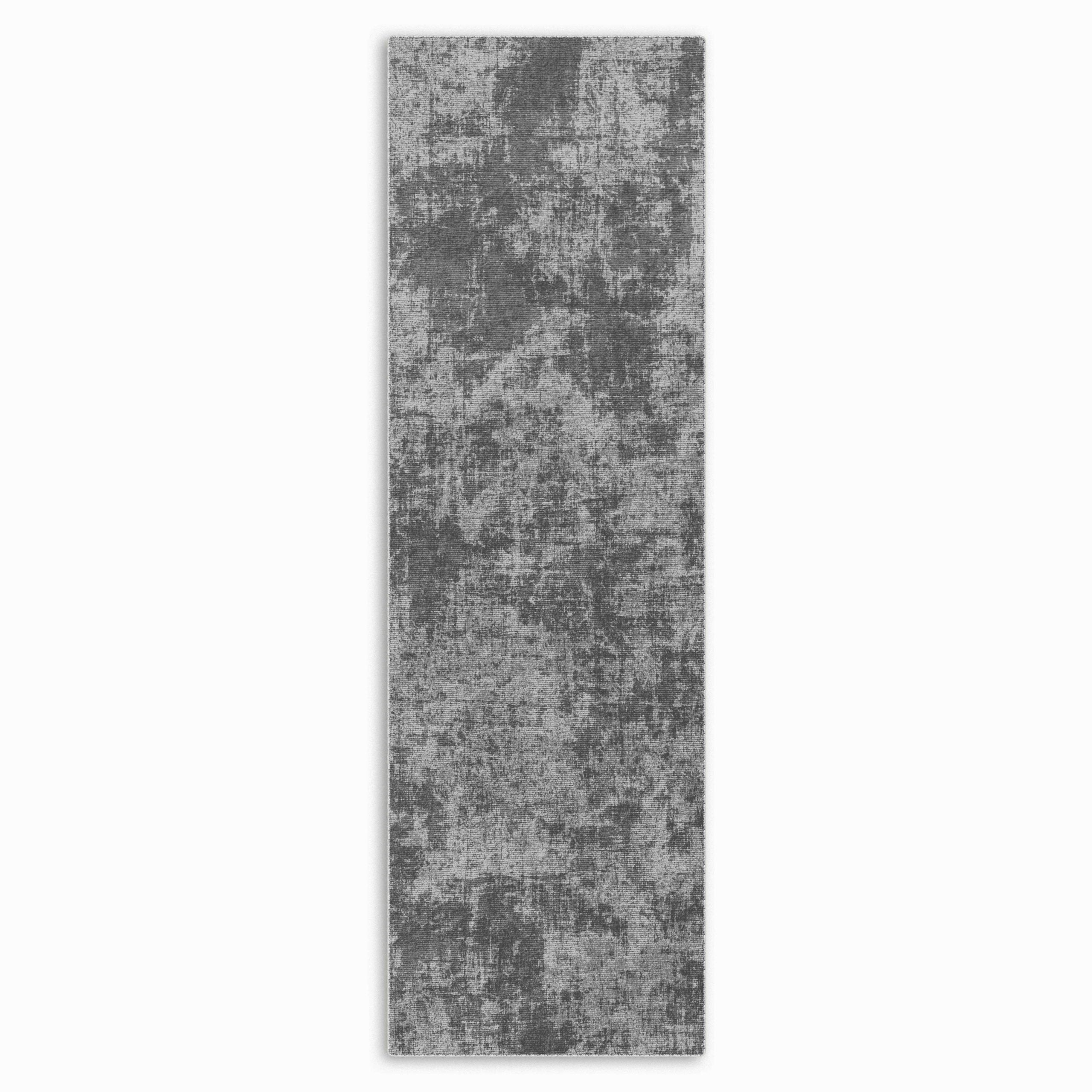 Netline Home Gray Silver Modern Machine Washable Chenille Rug Design NH7117 - Gallery Image 4 - Netline Home