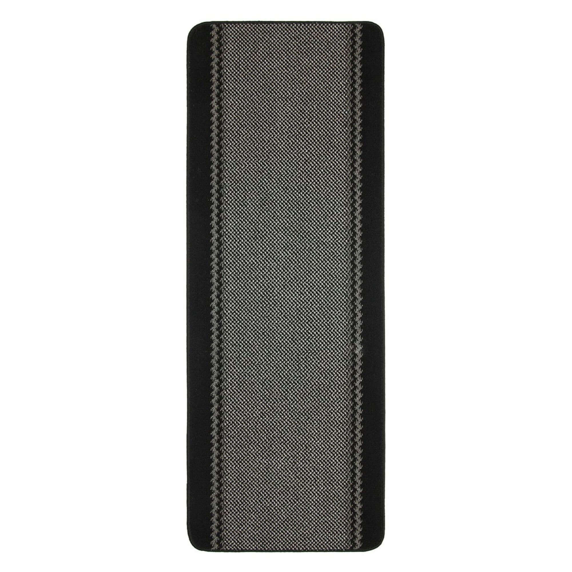 Washable Bordered Black Rug | 116Bl