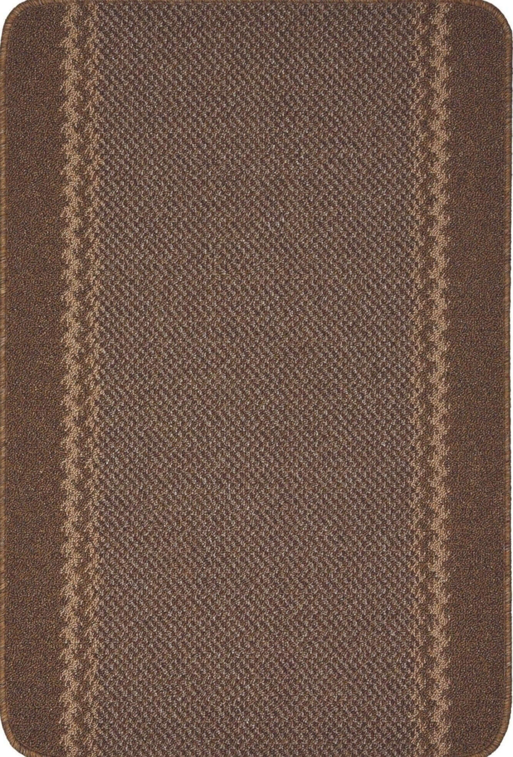 Washable Bordered Brown Rug – 116Br