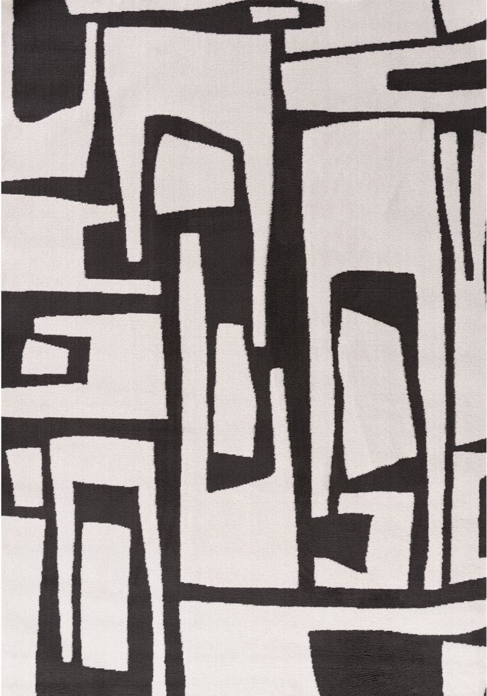 Loft Abstract Dark Grey Rug