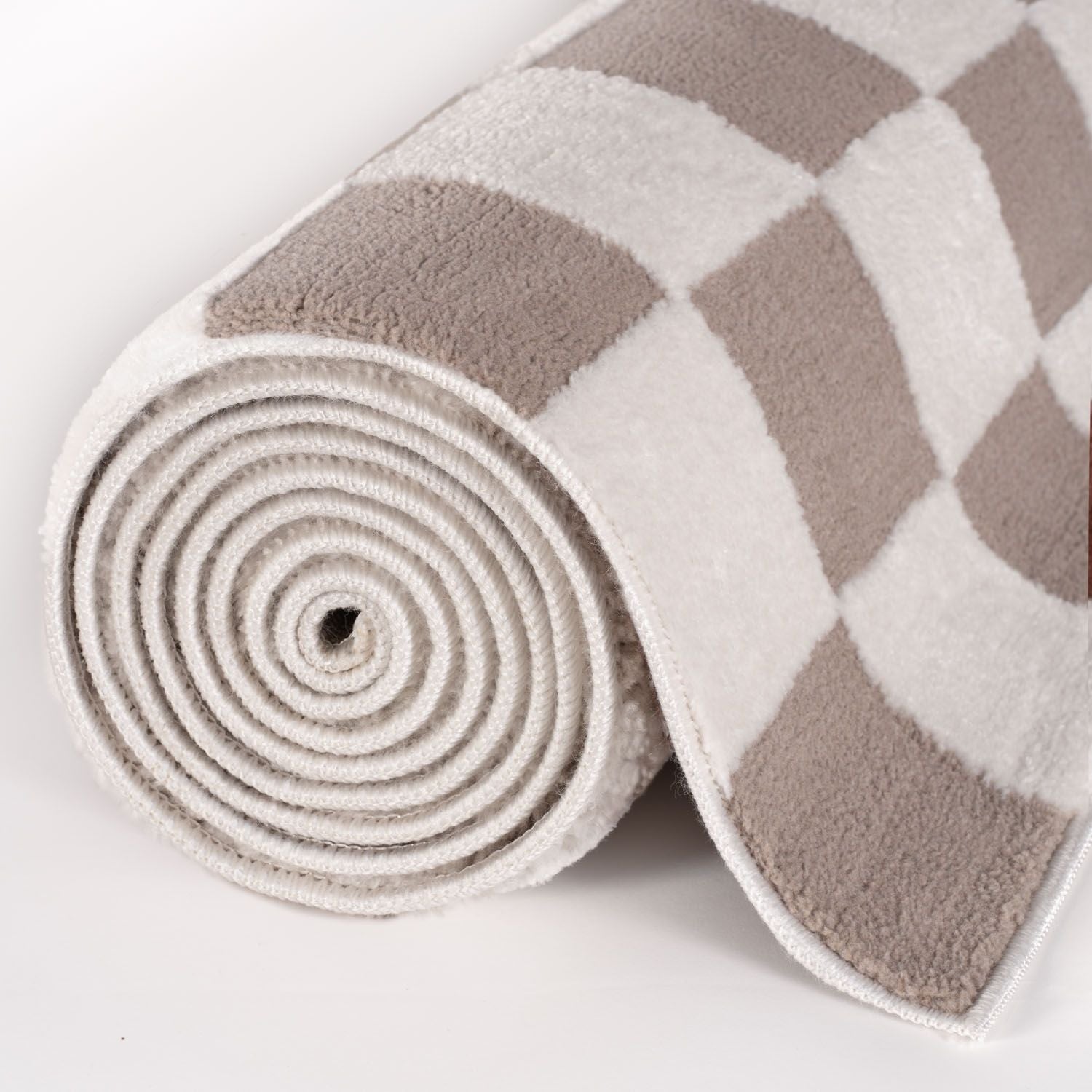 Loft Checkerboard Beige Rug