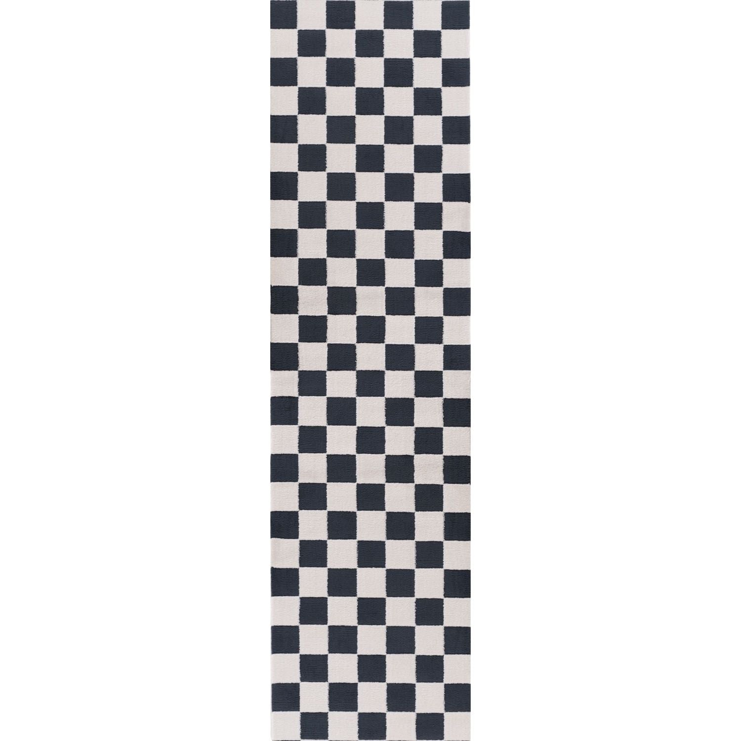 Loft Checkerboard Blue Rug