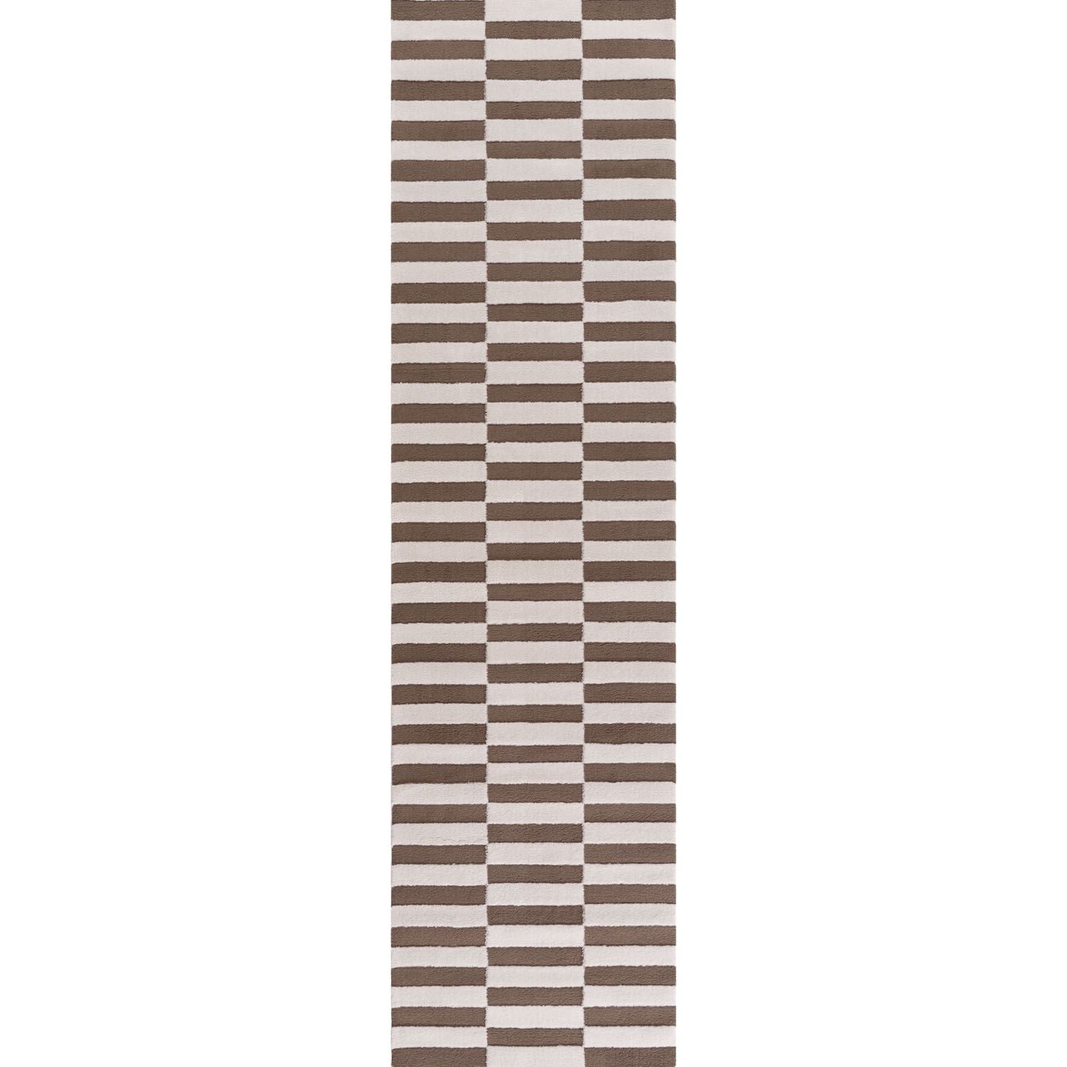 Loft Striped Brown Rug