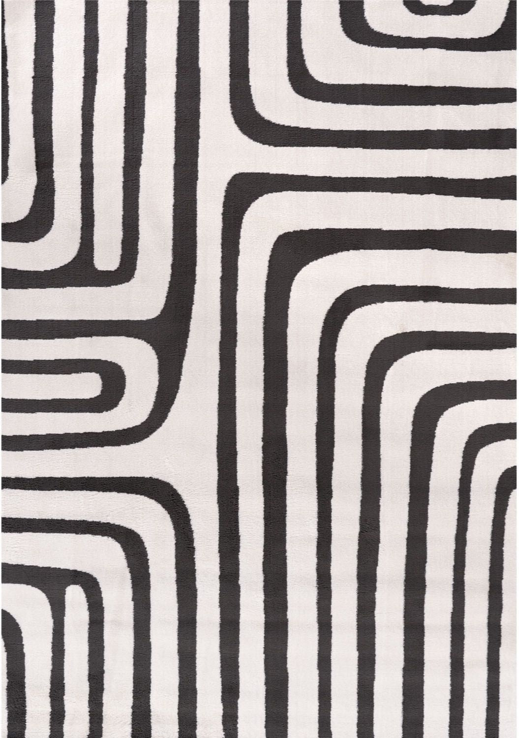 Loft Geometric Dark Grey Rug