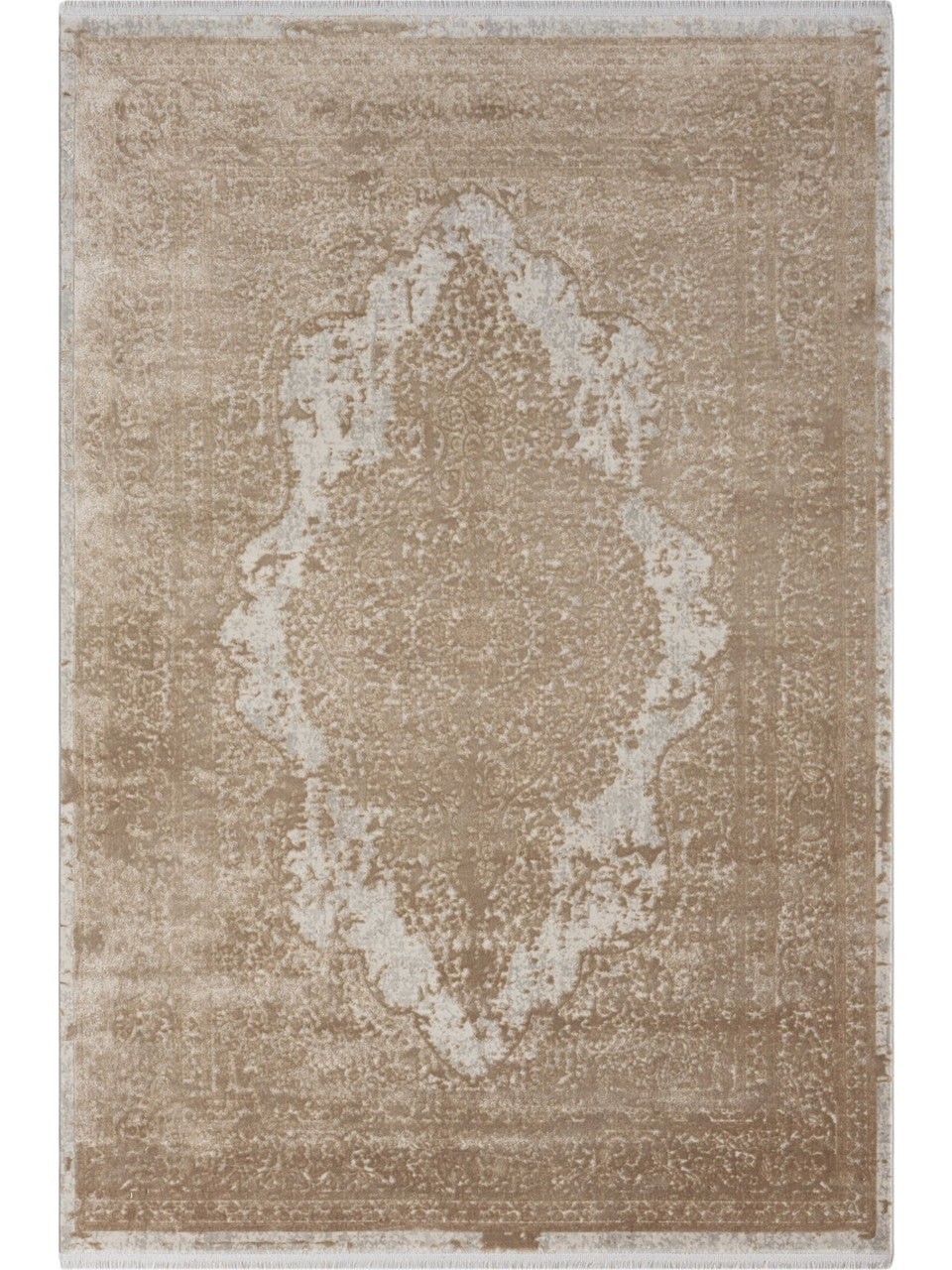 Netline Home Rugs Depot Beige Modern MD002 Area Rug – Durable Synthetic Fibres, Non‑Shed, Easy‑Clean, Durable | Bedroom, Study, Kids Room, Entryway