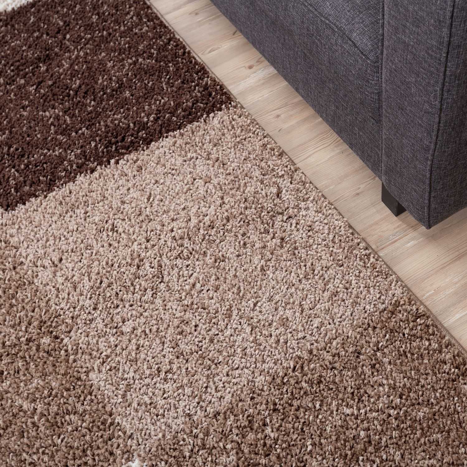 Myshaggy Geometric Brown Rug