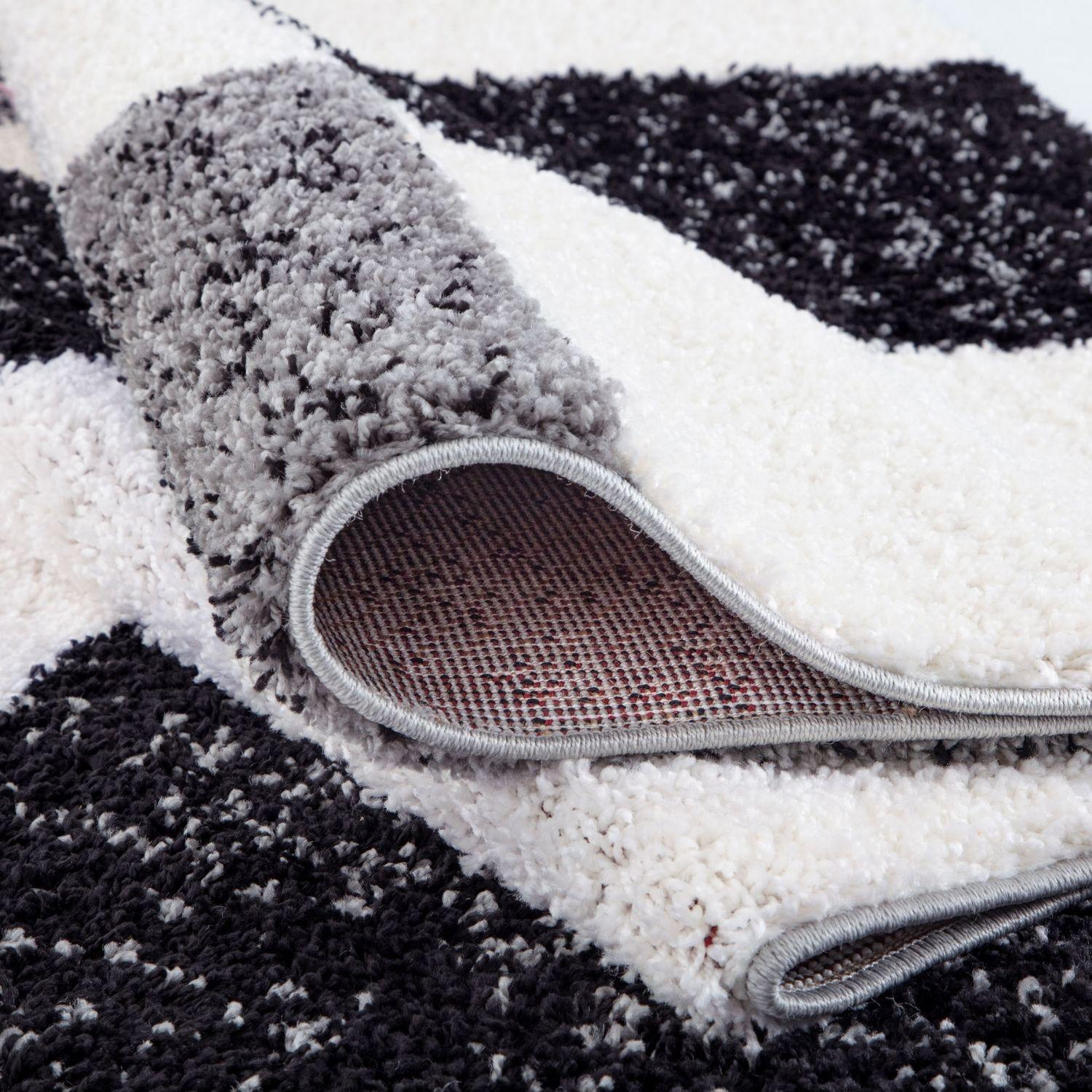 Myshaggy Geometric Grey Rug