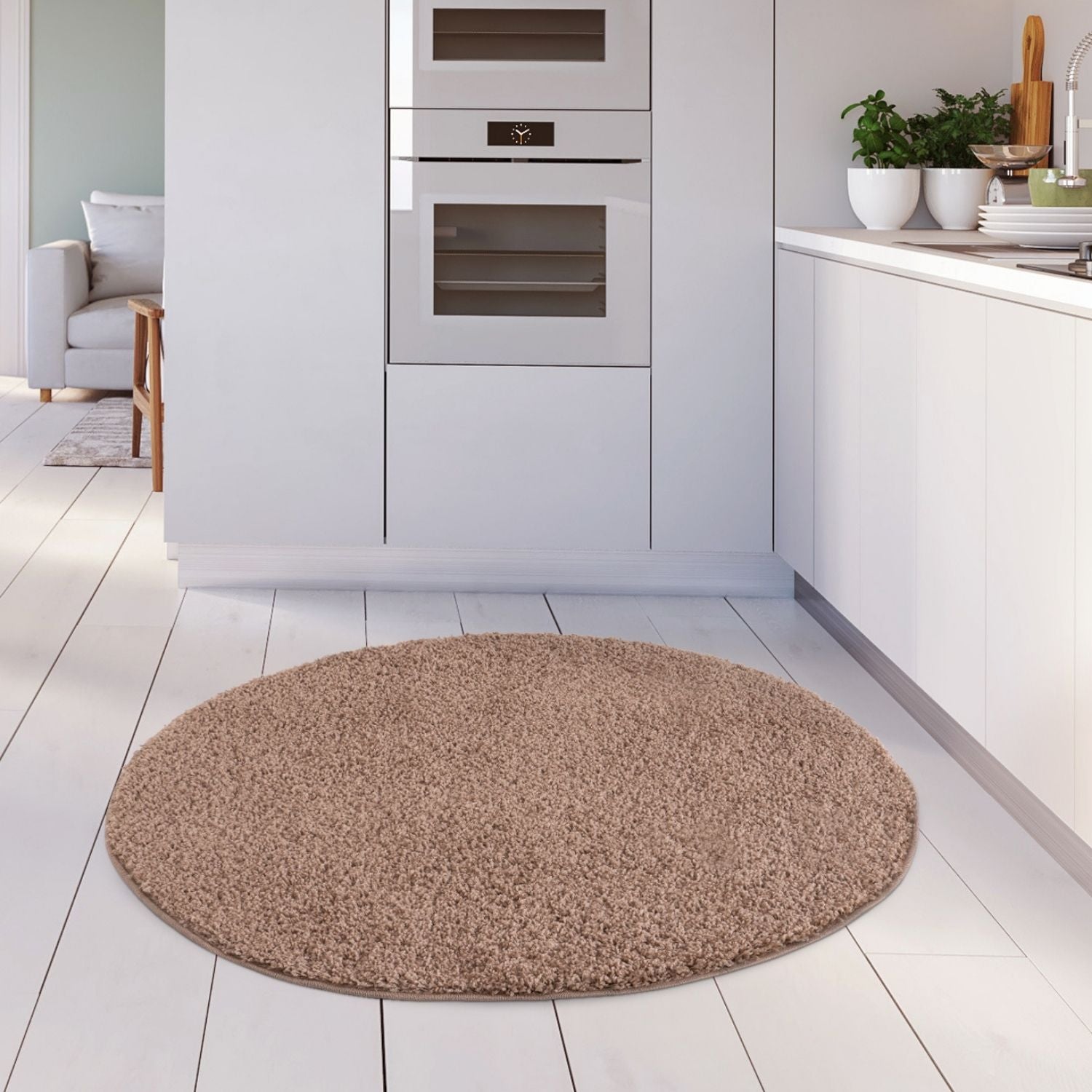 Myshaggy Solid Beige Rug