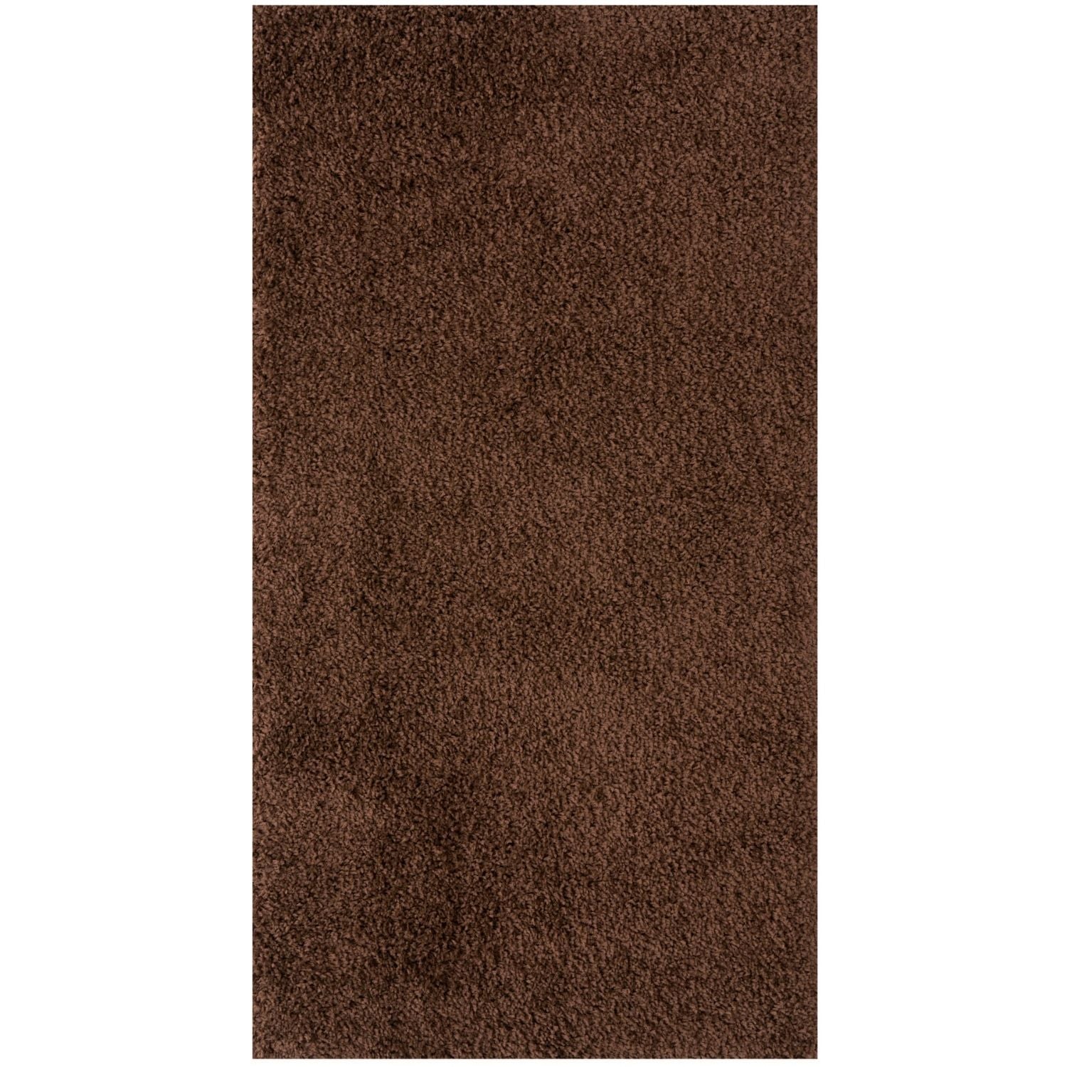 Myshaggy Solid Brown Rug