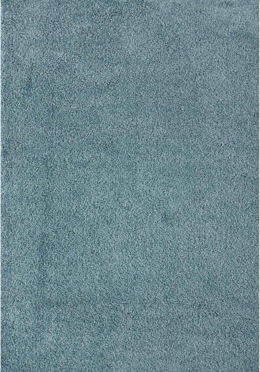 Myshaggy Solid Duck Egg Blue Rug