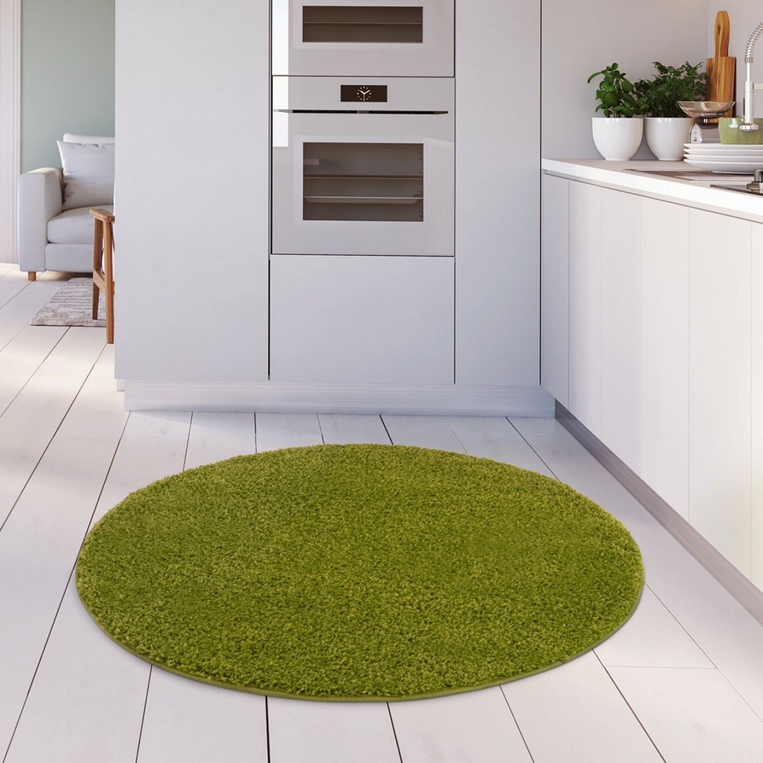 Myshaggy Solid Green Rug