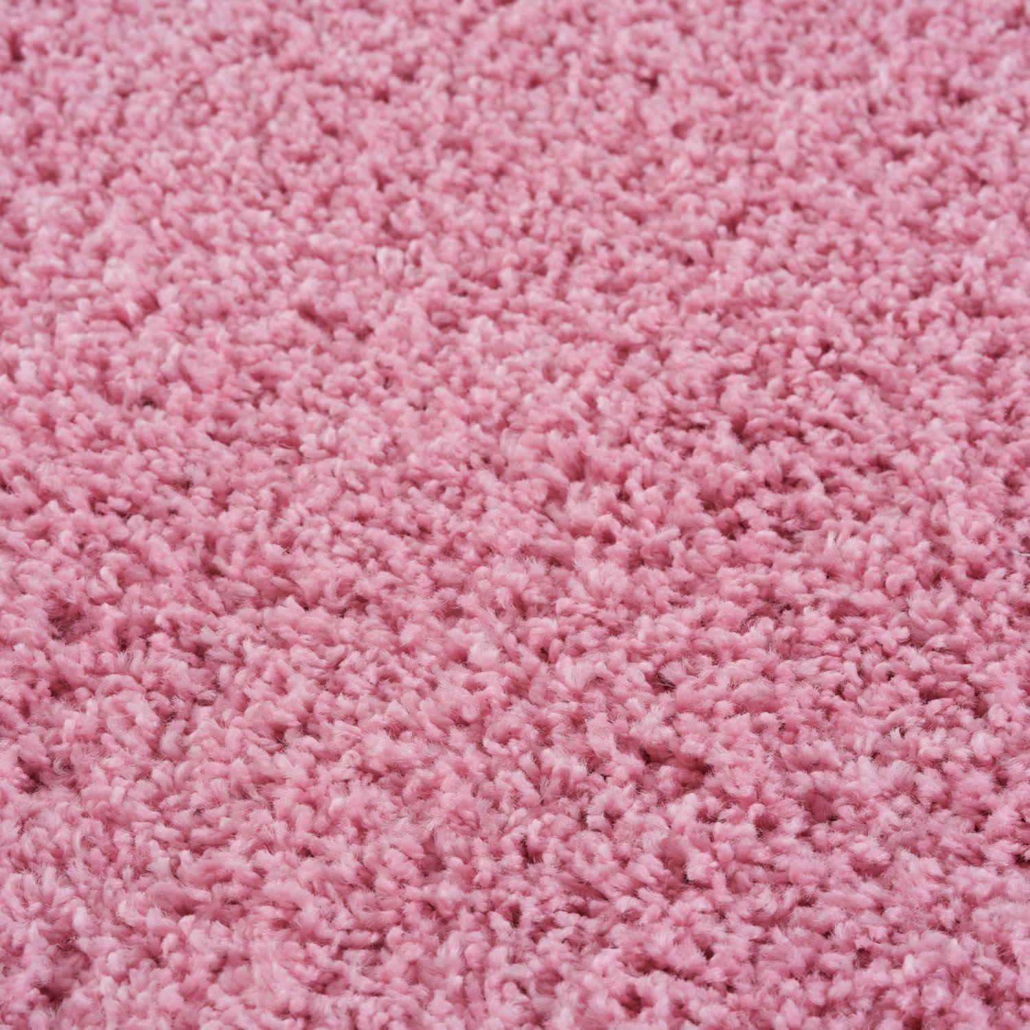 Myshaggy Solid Pink Rug