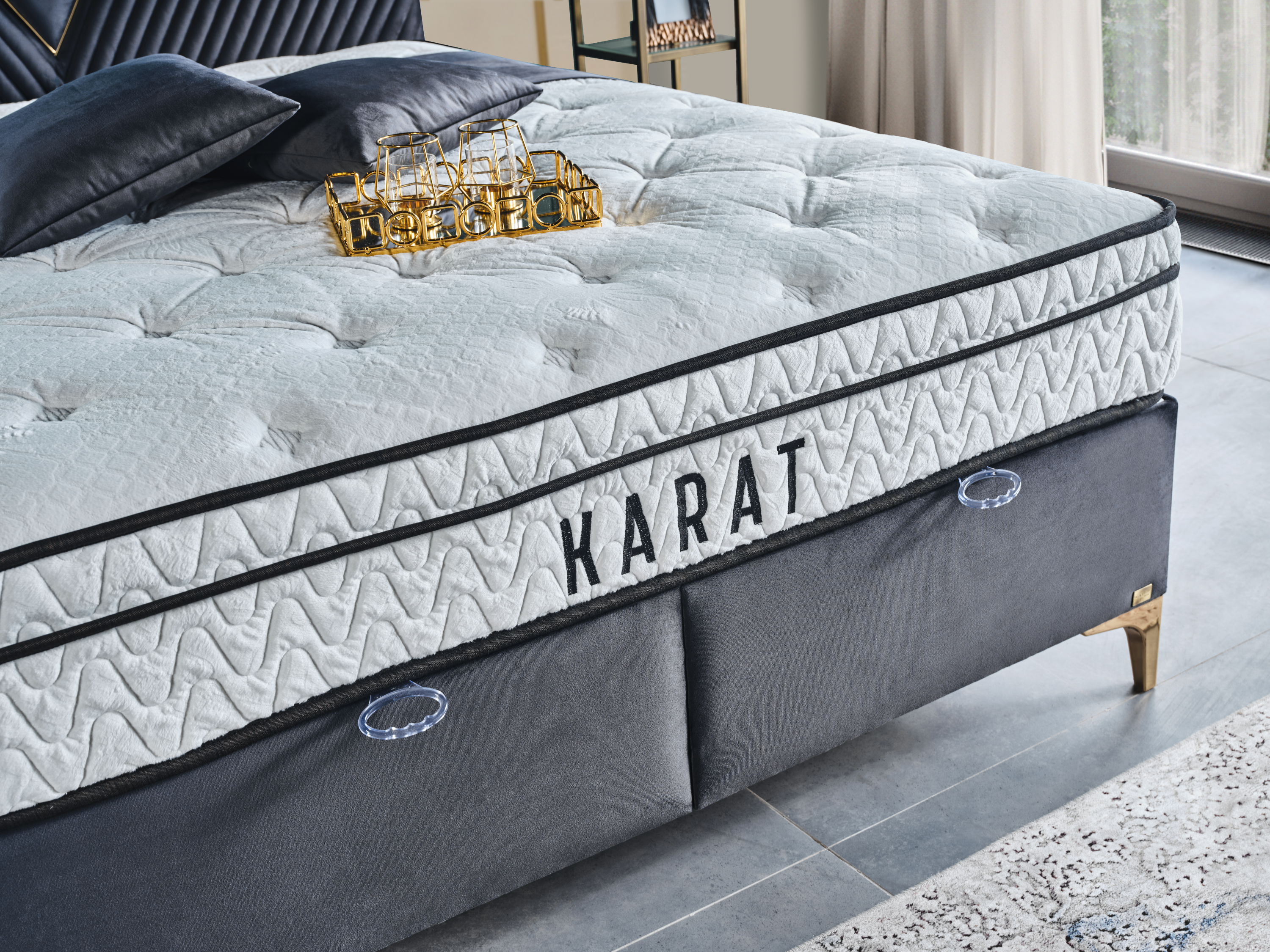 Karat Mattress by Netline Home Interior, supportive sleep comfort mattress with plush fabric and reinforced edges for restful sleep.